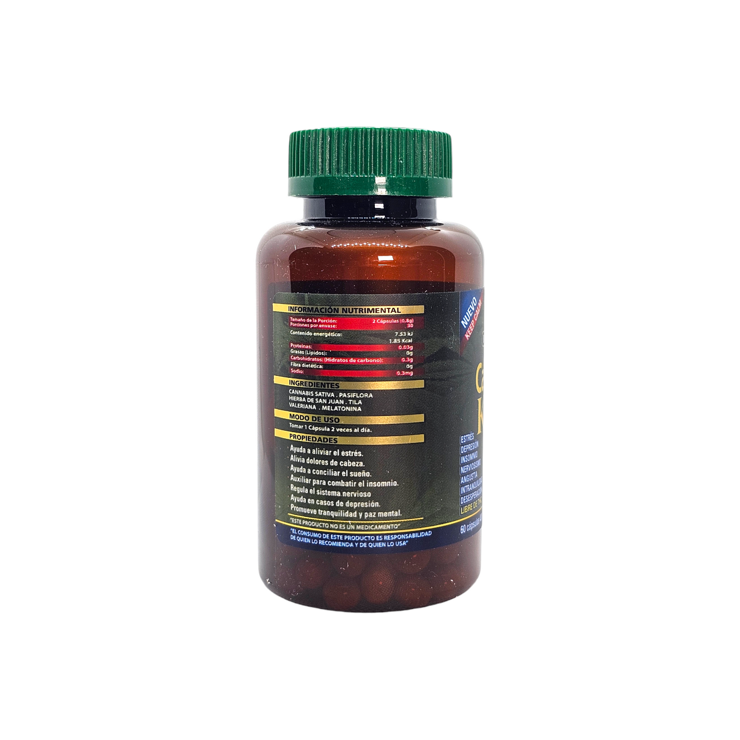 Cannabis king 400 mg 60 tabs Reduce el dolor de las articulaciones y la inflamación de manera natural.