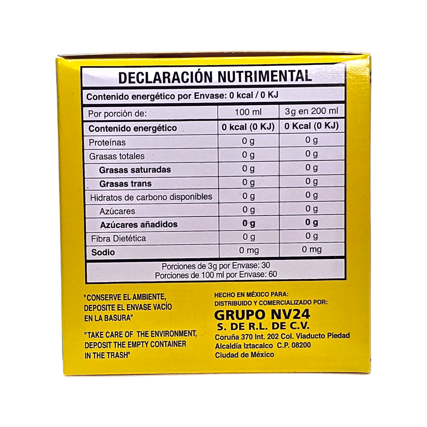 Té Chupa Panza Jengibre Canela Piña Linaza 30 Sobres
