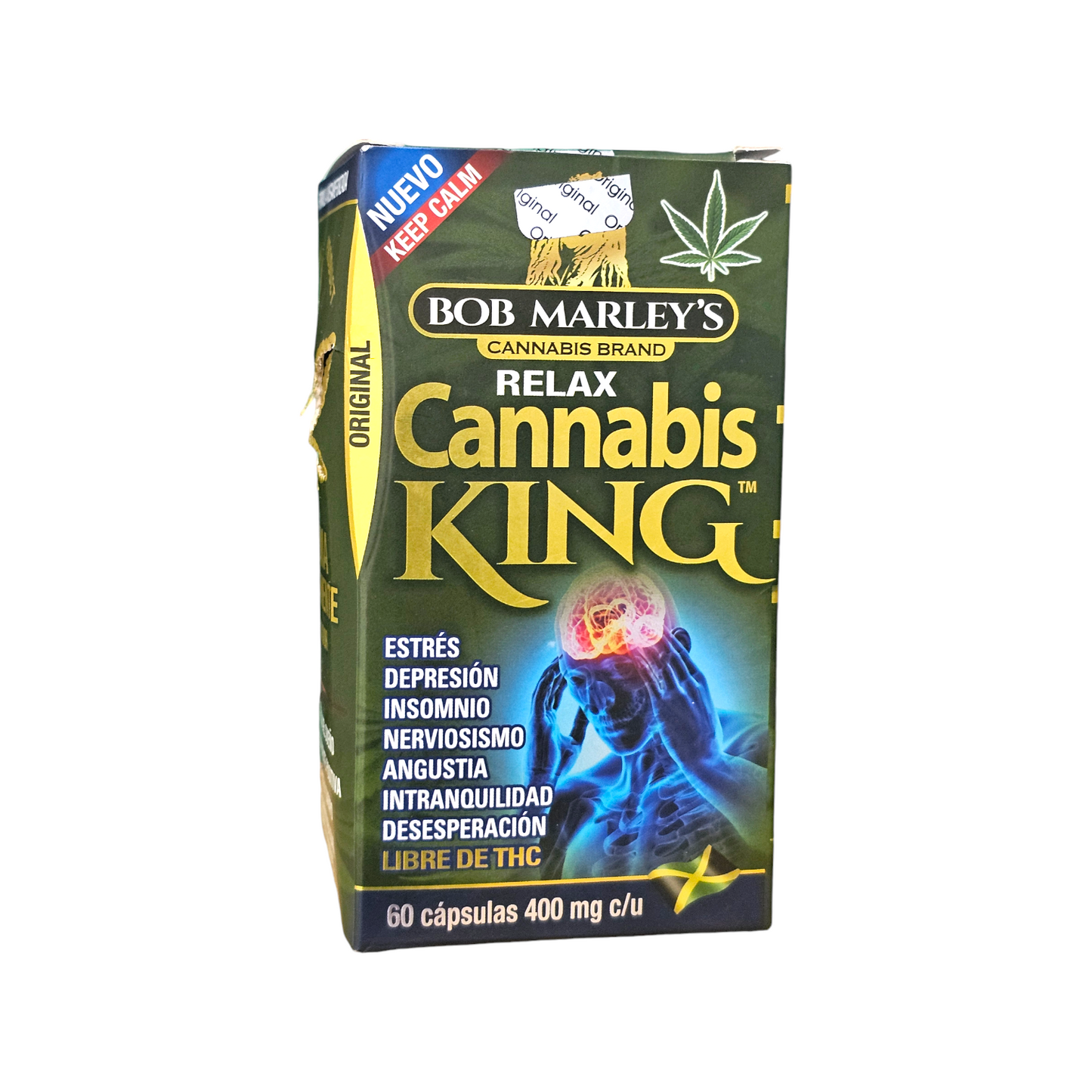 Cannabis king 400 mg 60 tabs Reduce el dolor de las articulaciones y la inflamación de manera natural.