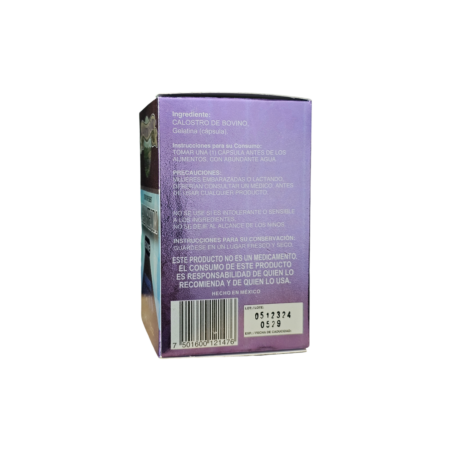 Calostro Bovino 120 Capsulas.