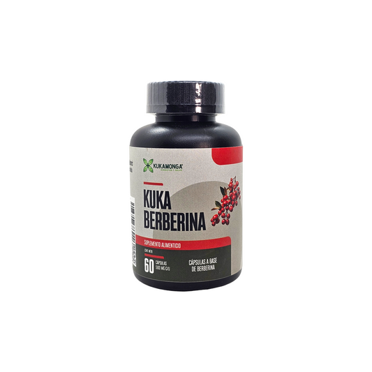 Hepático y biliar. Kuka Berberina Hcl 60 Cáps De 500 Mg Sabor Sin Sabor.