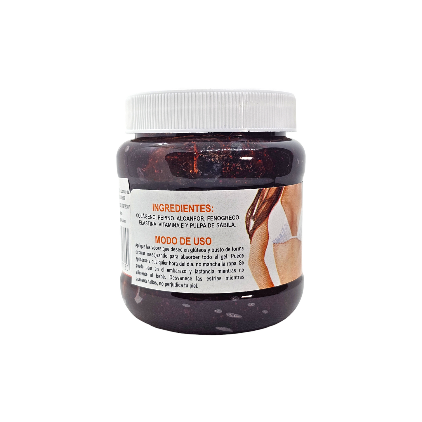 Gel de Fenogreco 250 grs. Utilizado para aumentar masa muscular en especial en gluteos y senos.