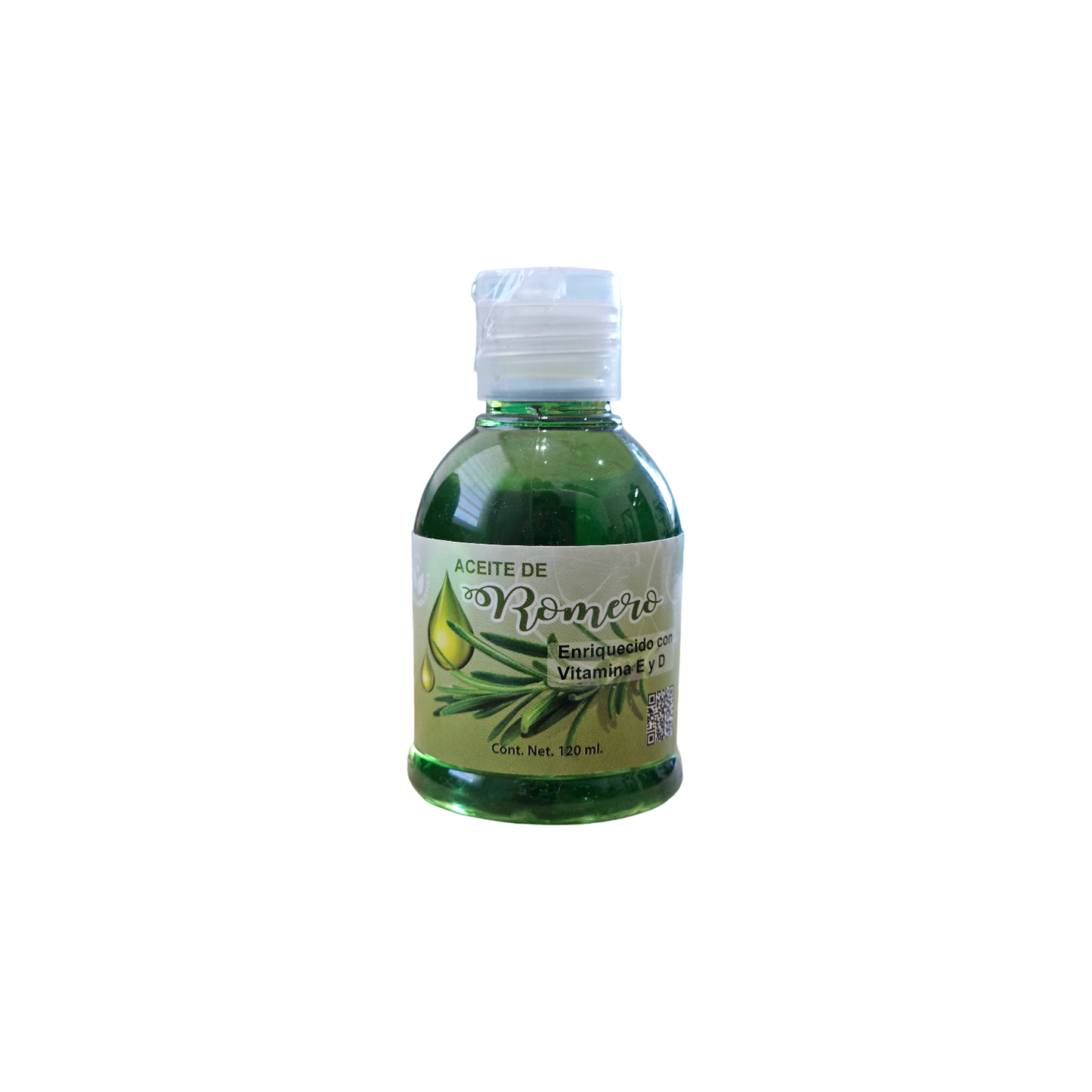 Aceite natural de Romero enriquecido con vitamina E y D.